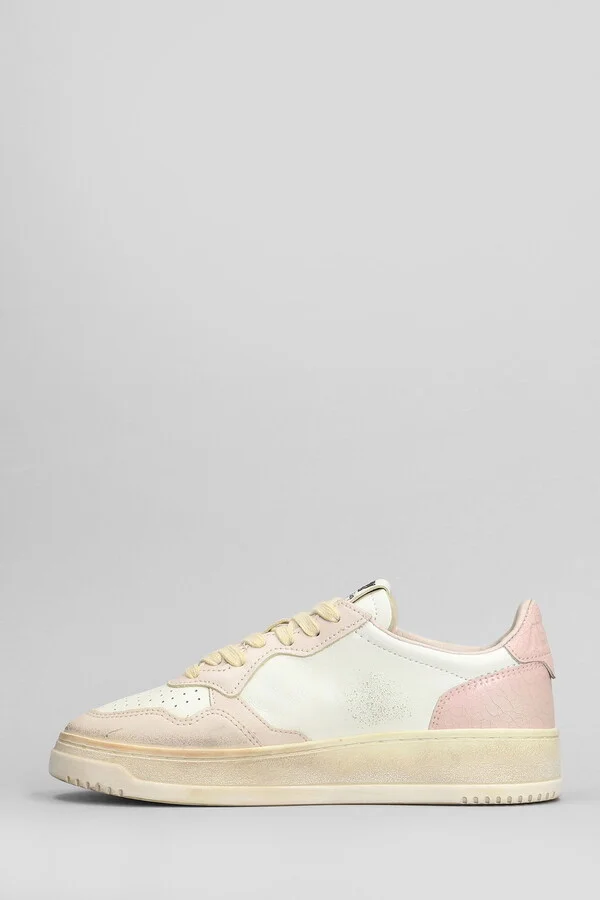 Sup Vint Low Sneakers In White Leather - Image 3