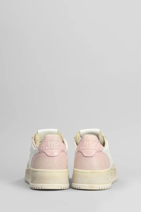 Sup Vint Low Sneakers In White Leather - Image 4