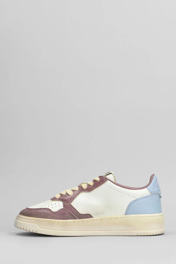 Sup Vint Low Sneakers In White Leather - Image 3