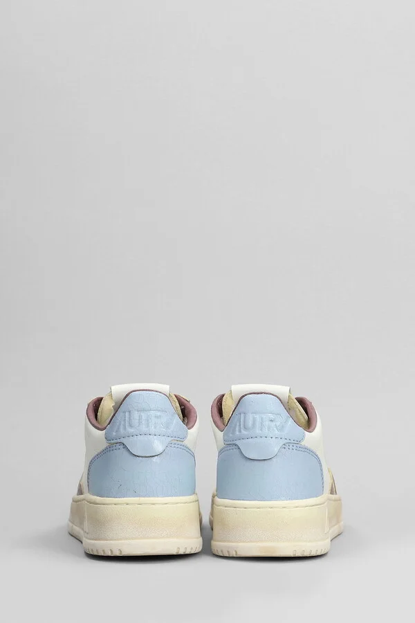 Sup Vint Low Sneakers In White Leather - Image 4