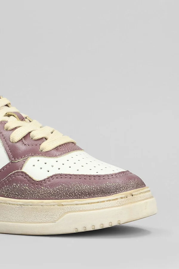 Sup Vint Low Sneakers In White Leather - Image 5