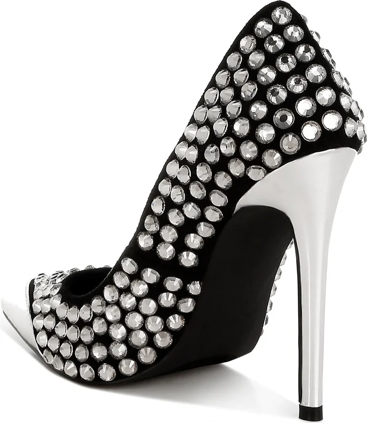 Super Fan Diamante Embellished Pump - Image 2