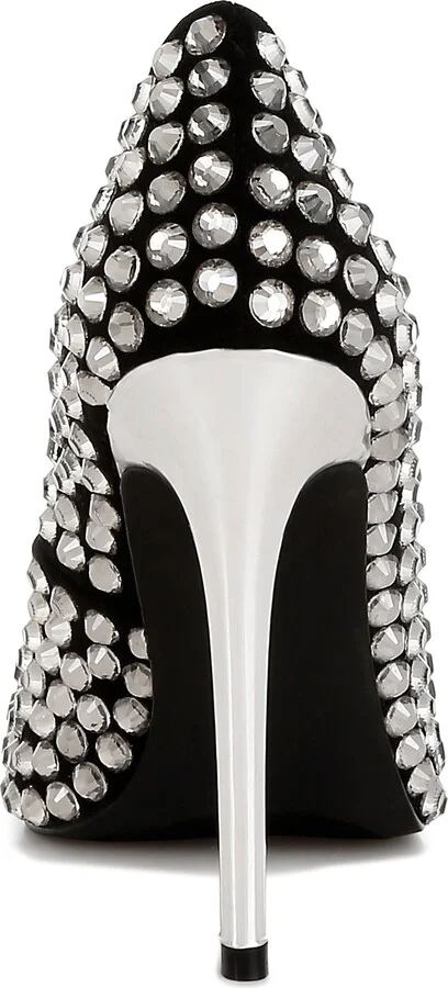 Super Fan Diamante Embellished Pump - Image 4