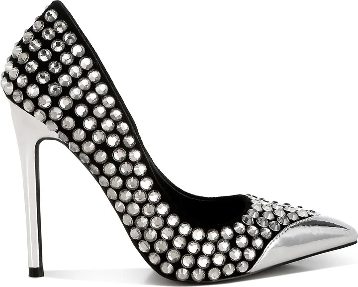 Super Fan Diamante Embellished Pump - Image 5
