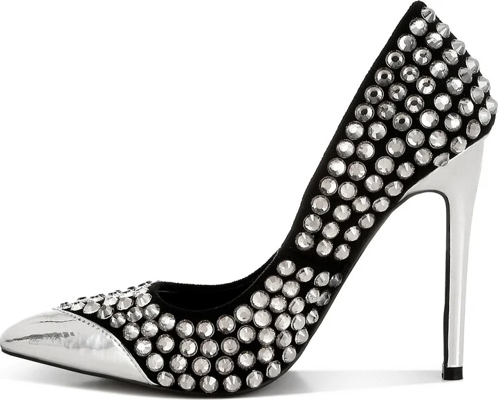Super Fan Diamante Embellished Pump - Image 9