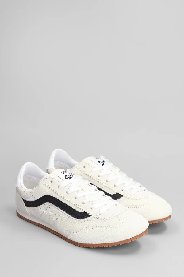 Super Lowpro Sneakers In White Suede - Image 2