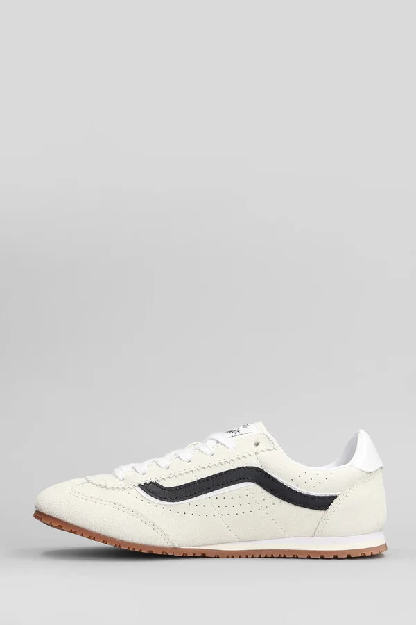 Super Lowpro Sneakers In White Suede - Image 3
