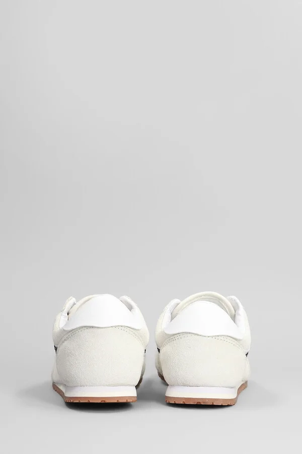 Super Lowpro Sneakers In White Suede - Image 4