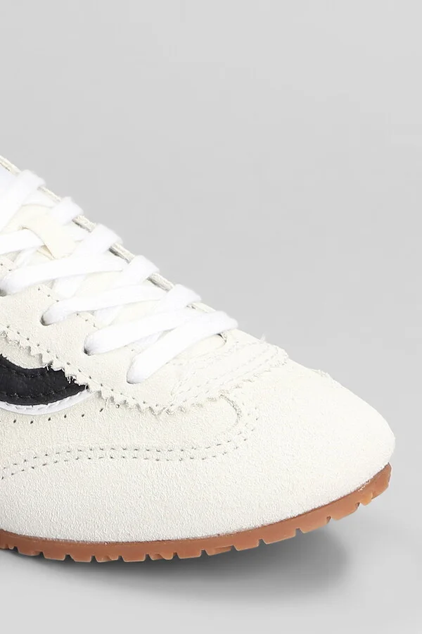 Super Lowpro Sneakers In White Suede - Image 5