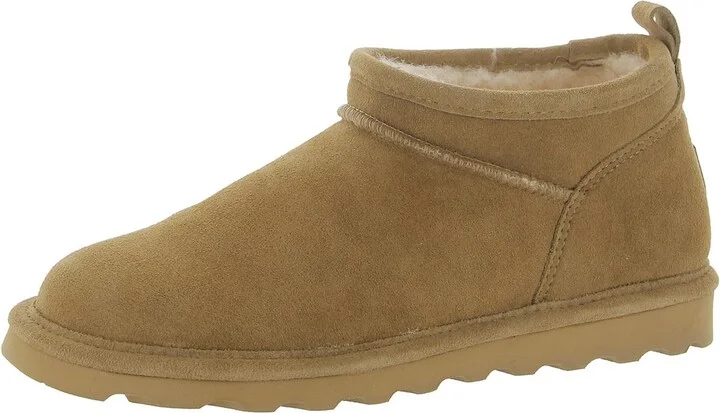 Super Shorty Womens Suede Wool Blend Lined Winter & Snow Boots