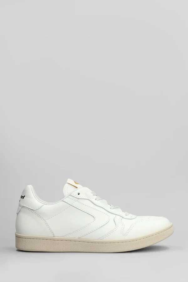 Super Sneakers In White Leather