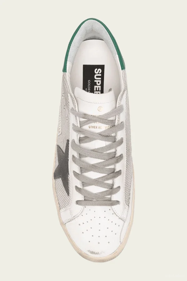 Super-Star Basalto Grey Leather Men Sneaker - Image 4