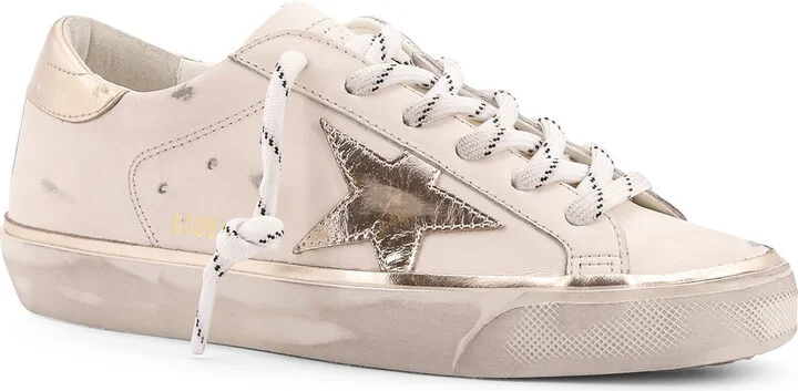 Super-star Classic With List Low-top Leather Sneakers With Used Effect - Image 2