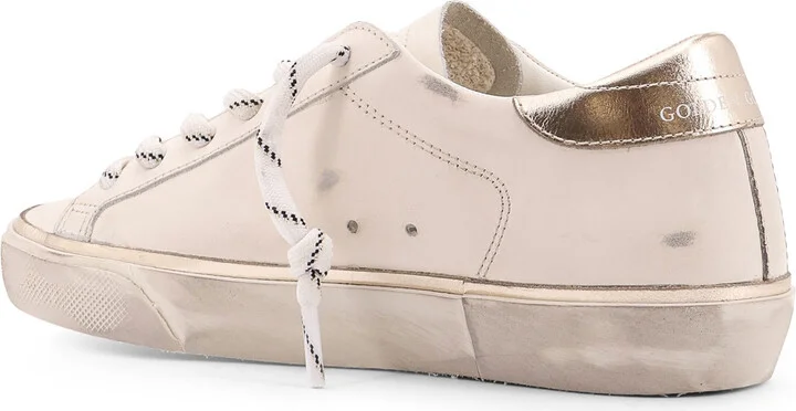 Super-star Classic With List Low-top Leather Sneakers With Used Effect - Image 3