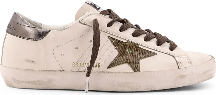 Super-star Classic With List Low-top Leather Sneakers With Used Effect