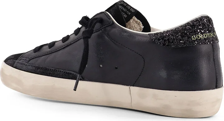 Super-star Classic With List Low-top Sneakers With Suede Inserts And Glittered Detail - Image 3