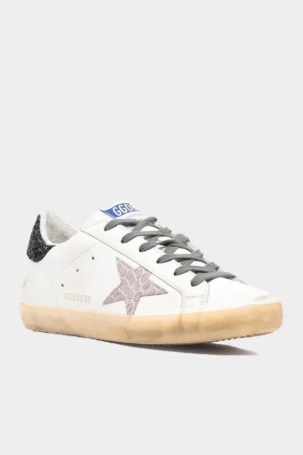 Super-Star Cocco Printed Star White Leather Sneaker - Image 2