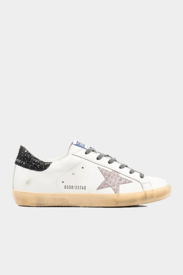 Super-Star Cocco Printed Star White Leather Sneaker