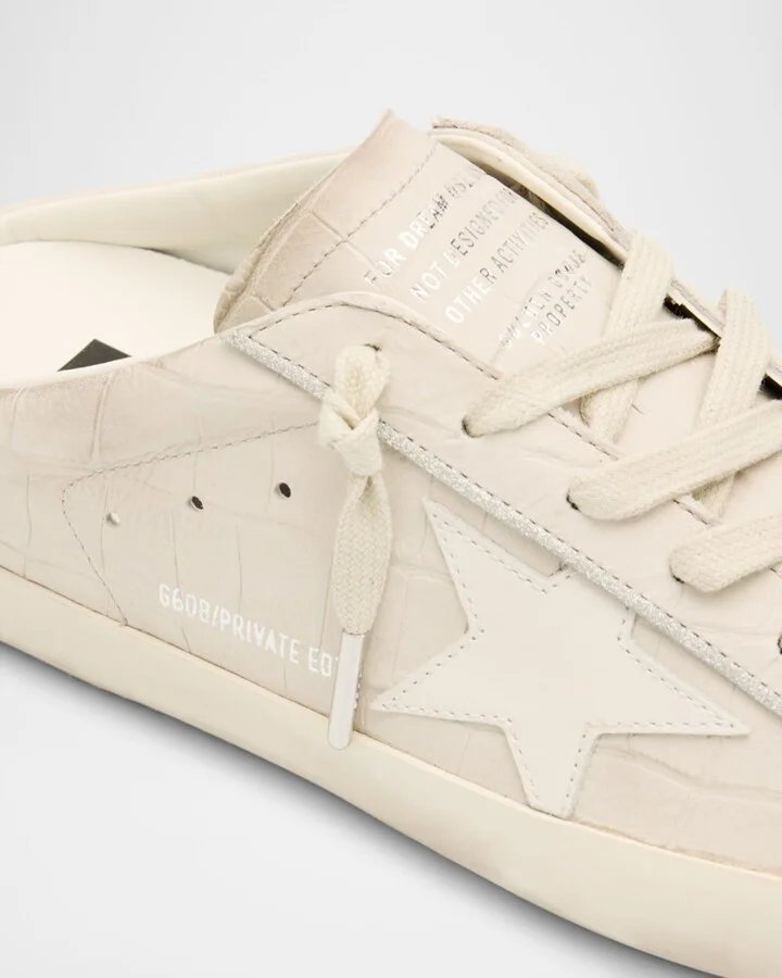 Super Star Croc-Effect Slip-On Sneakers - Image 4