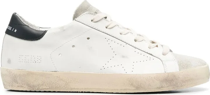 Super-Star distressed lace-up sneakers
