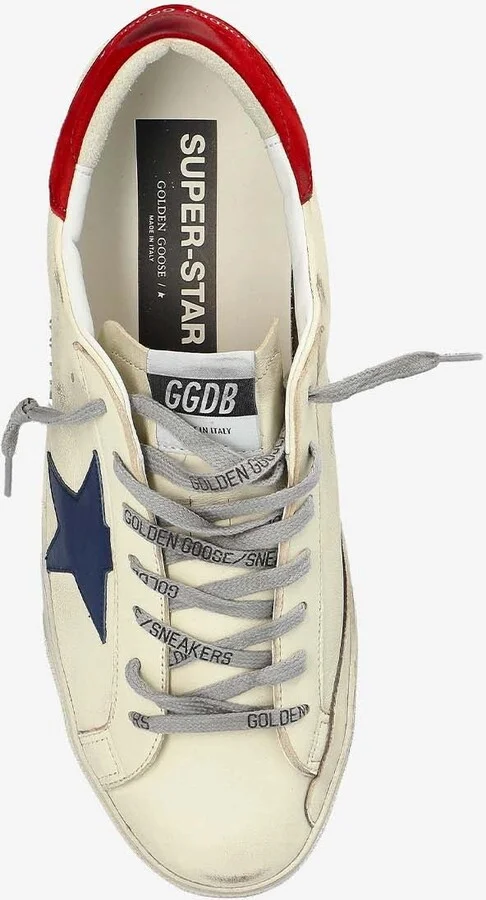 Super-Star Distressed Leather Sneakers - Image 3