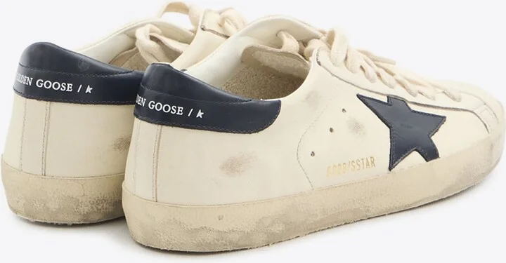 Super-Star Distressed Leather Sneakers - Image 2
