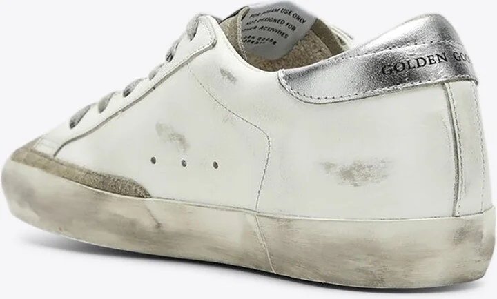 Super-Star Distressed Leather Sneakers - Image 2
