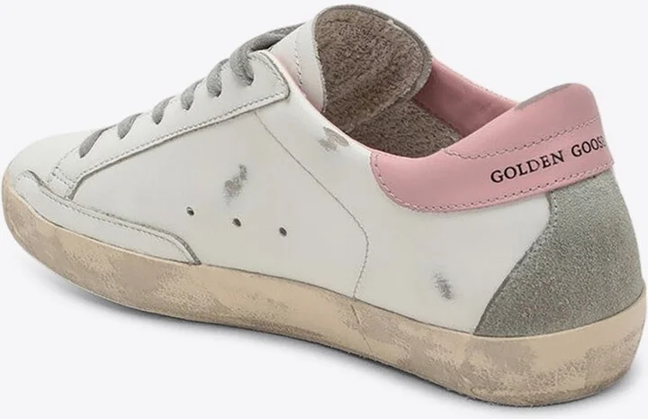 Super-Star Distressed Leather Sneakers - Image 2