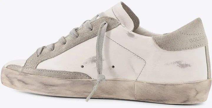 Super-Star Distressed Leather Sneakers - Image 2
