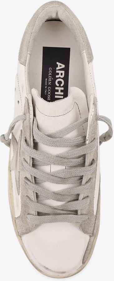 Super-Star Distressed Leather Sneakers - Image 3