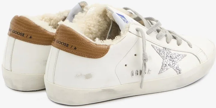 Super-Star Distressed Leather Sneakers - Image 2