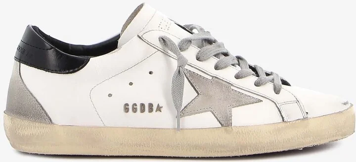 Super-Star Distressed Leather Sneakers