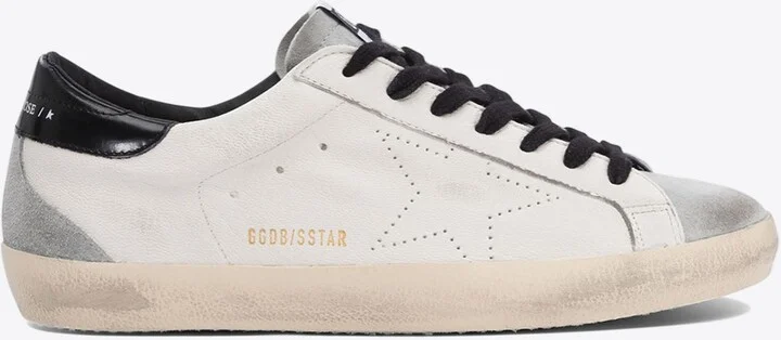 Super-Star Distressed Leather Sneakers