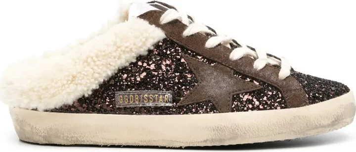 Super-Star glitter mules