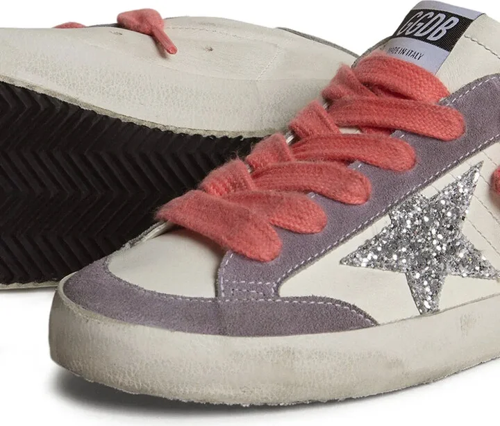 Super Star glitter-star leather sneakers - Image 3