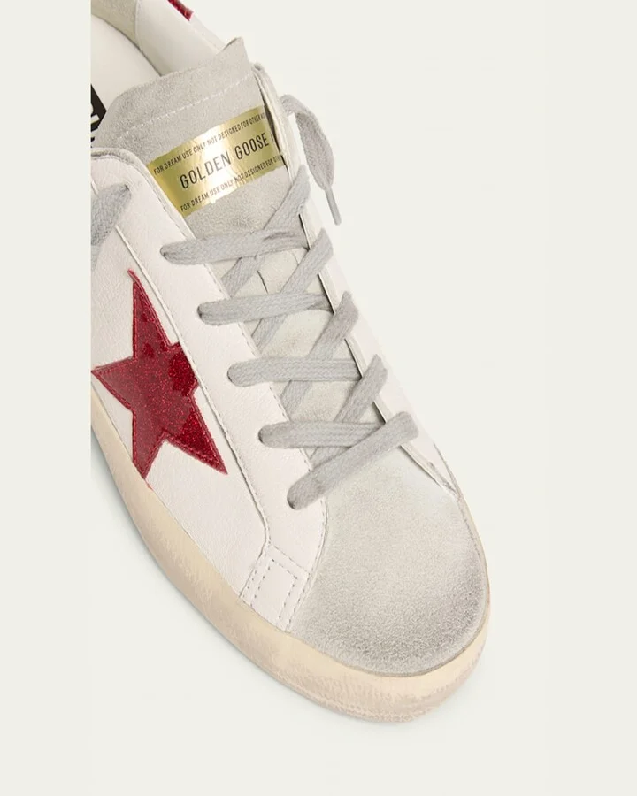 Super Star Glitter Suede Low-Top Sneakers - Image 6