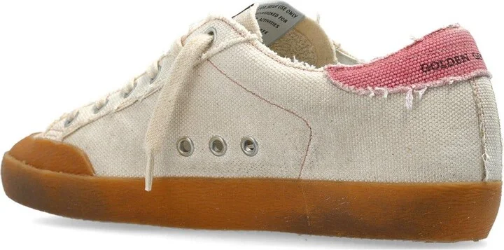 Super Star Glittered Lace-up Sneakers - Image 3