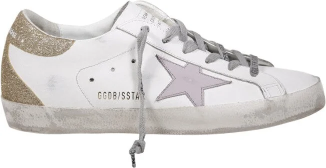 Super Star Leather Upper And Star Glitter Heel