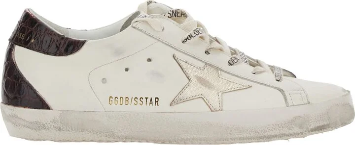 Super Star Leather Upper And Toe Laminated Star Cocco Print Heel And Spur