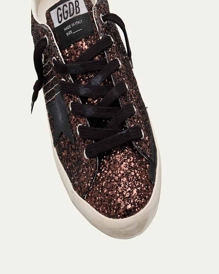 Super-Star Low-Top Glitter Sneakers - Image 3