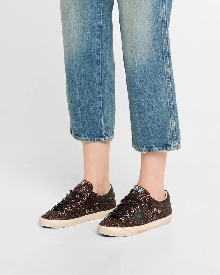 Super-Star Low-Top Glitter Sneakers - Image 2
