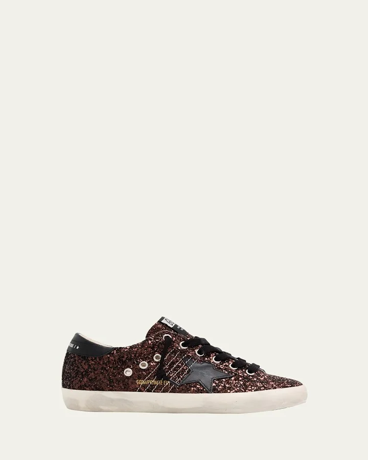 Super-Star Low-Top Glitter Sneakers