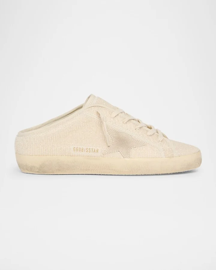 Super Star Sabot Beaded Suede Slide Sneakers