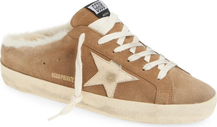 Super-Star Sabot Genuine Shearling Lined Mule Sneaker