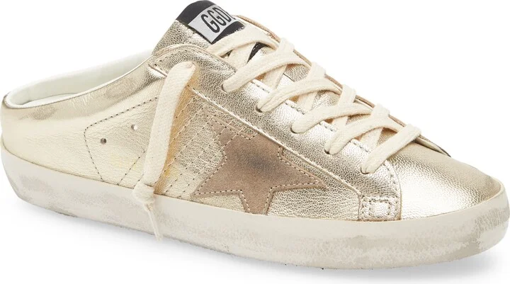 Super-Star Sabot Metallic Mule Sneaker