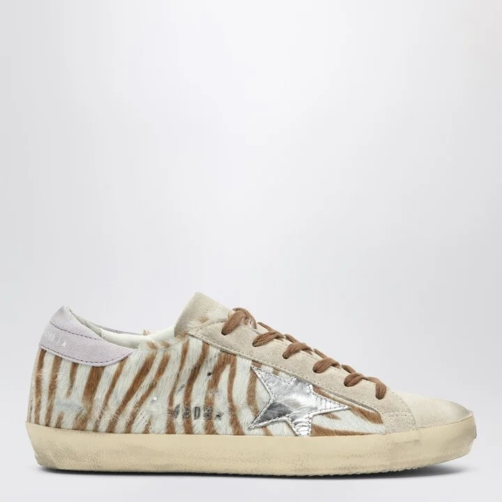 Super-Star sneakers in zebra pony hair