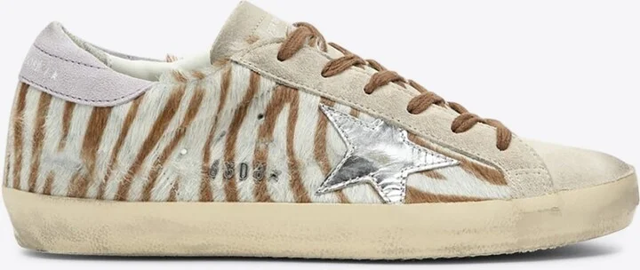 Super-Star Zebra Print Low-Top Sneakers