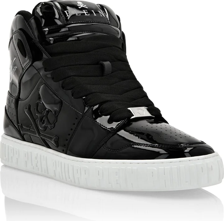 Super Street Hi-Top Sneakers Skull & Bones