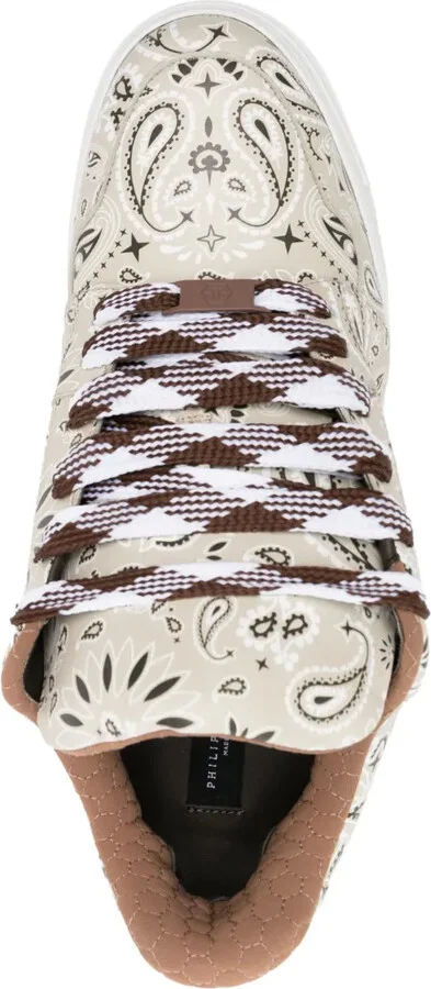 Super Street paisley-print sneakers - Image 4