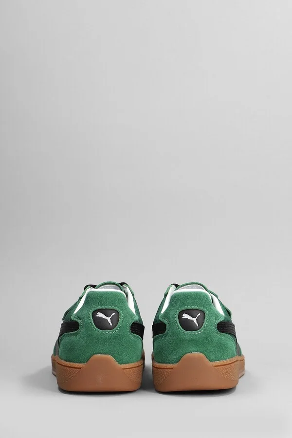 Super Team Og Sneakers In Green Suede And Fabric - Image 4